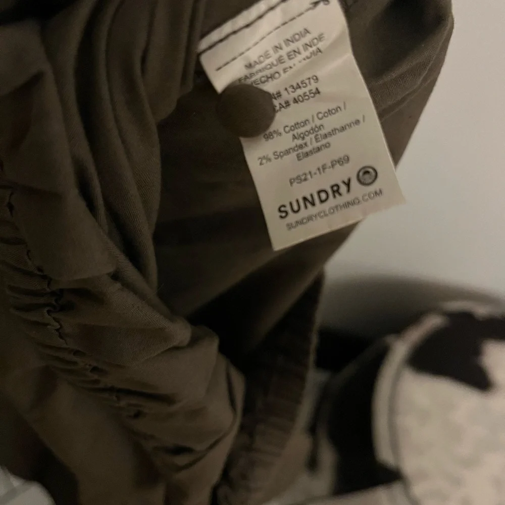 Sundry cropped cotton blouse womens size 0 - Picture 4 of 6